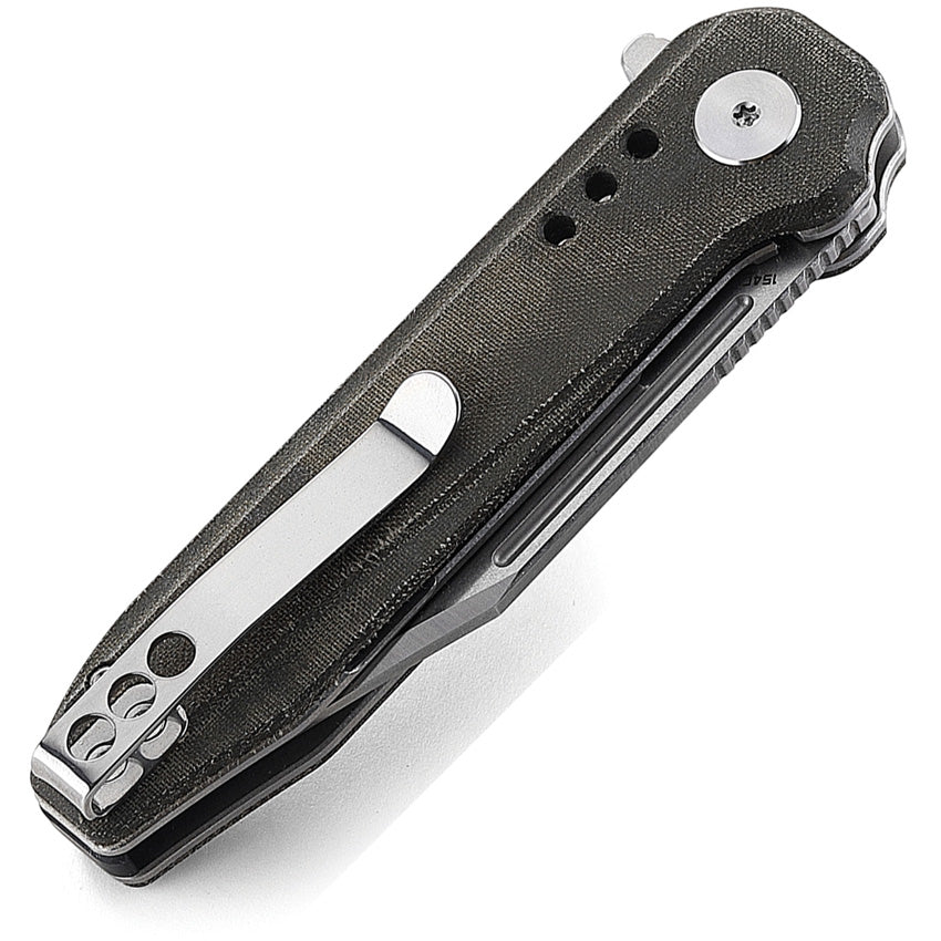 BTKG41E Bestech Knives Syntax Linerlock Green Micarta