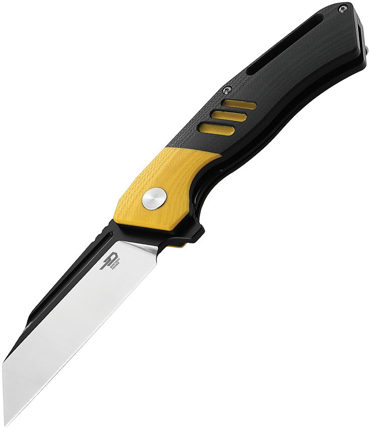 BTKG46A Bestech Knives Rockface Linerlock Yellow