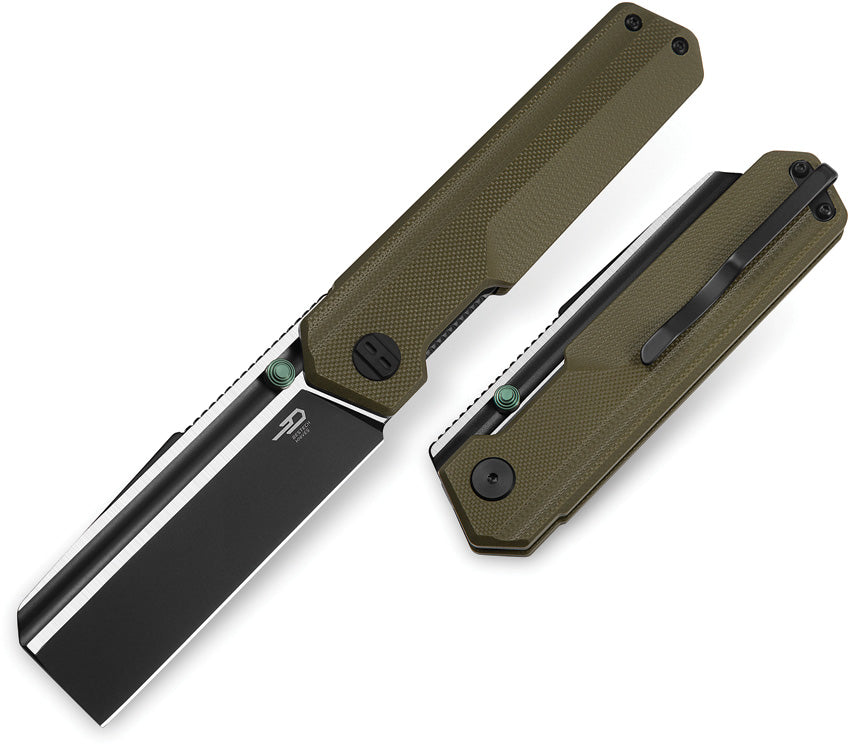 BTKG54C Bestech Knives Tardis Linerlock OD Green