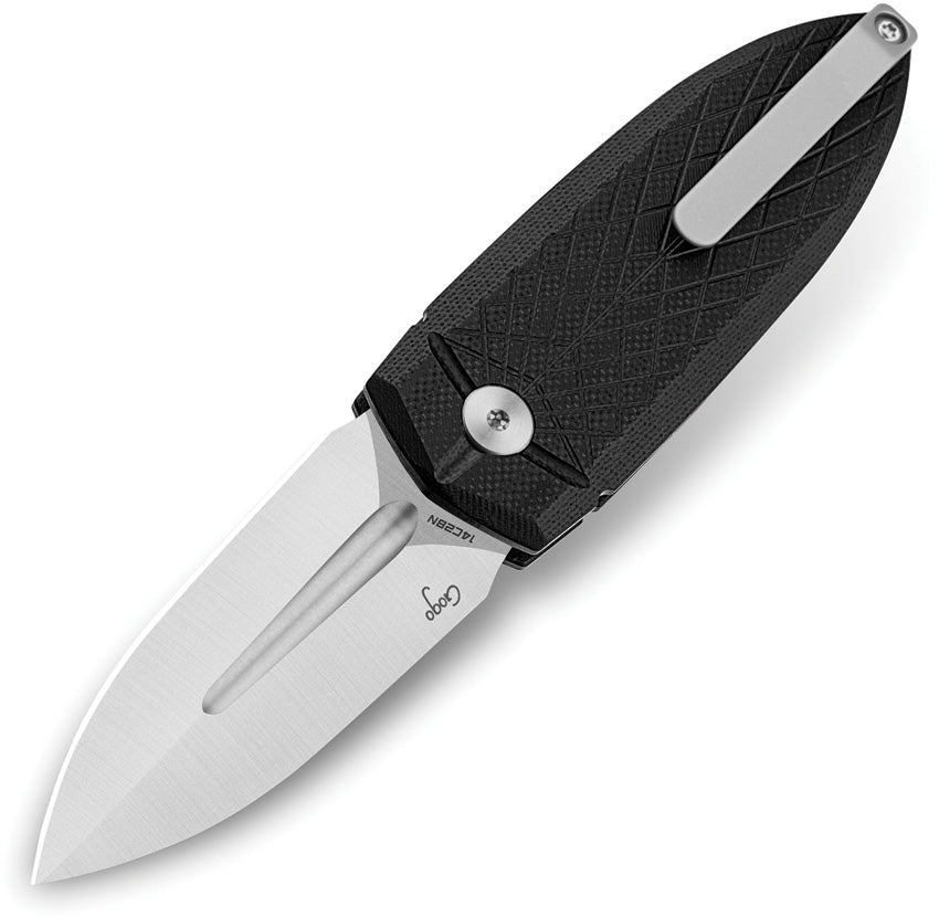 BTKG57A1 Bestech Knives Ququ Button Lock G10 Black