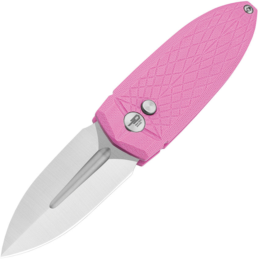 BTKG57A2 Bestech Knives Ququ Button Lock G10 Pink