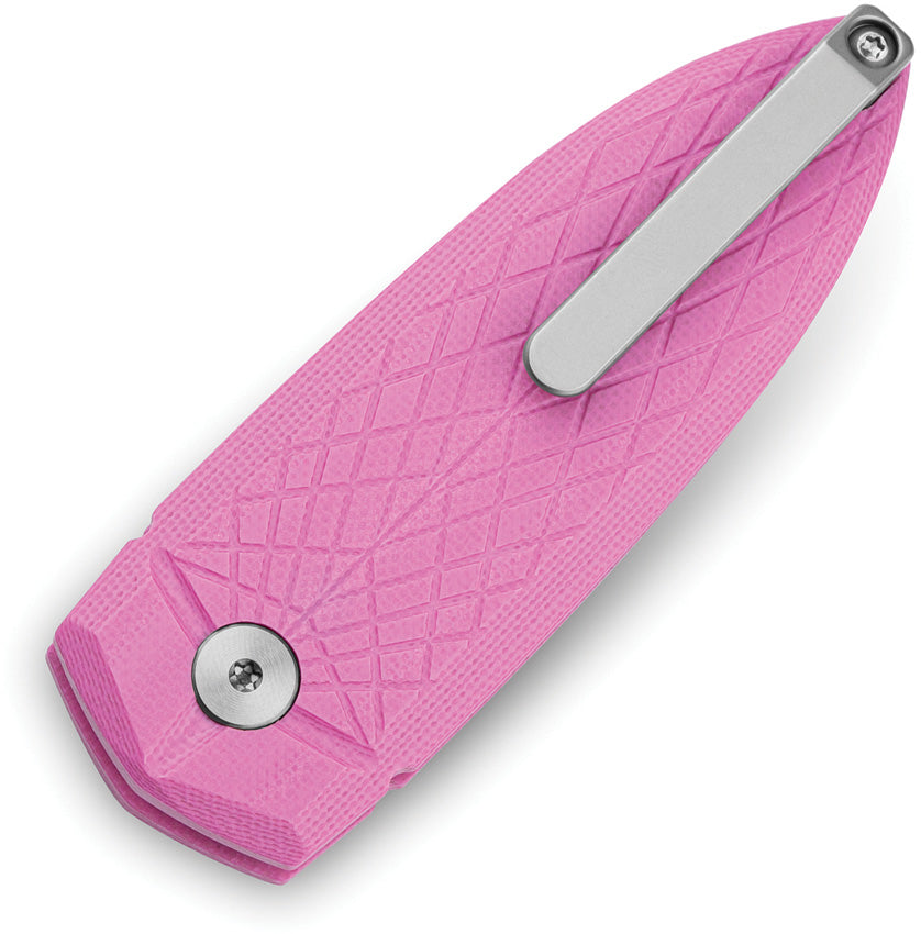 BTKG57A2 Bestech Knives Ququ Button Lock G10 Pink
