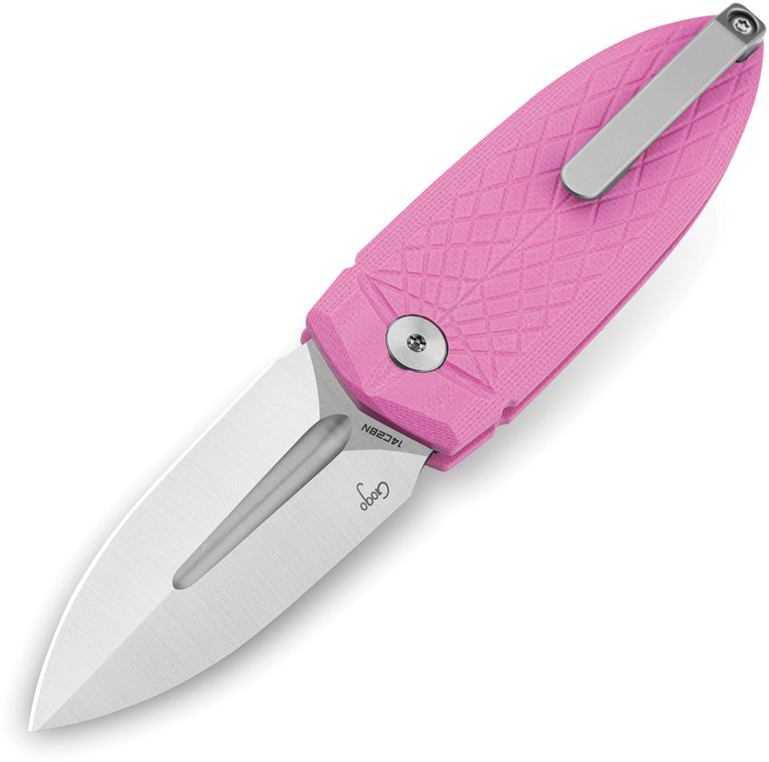 BTKG57A2 Bestech Knives Ququ Button Lock G10 Pink