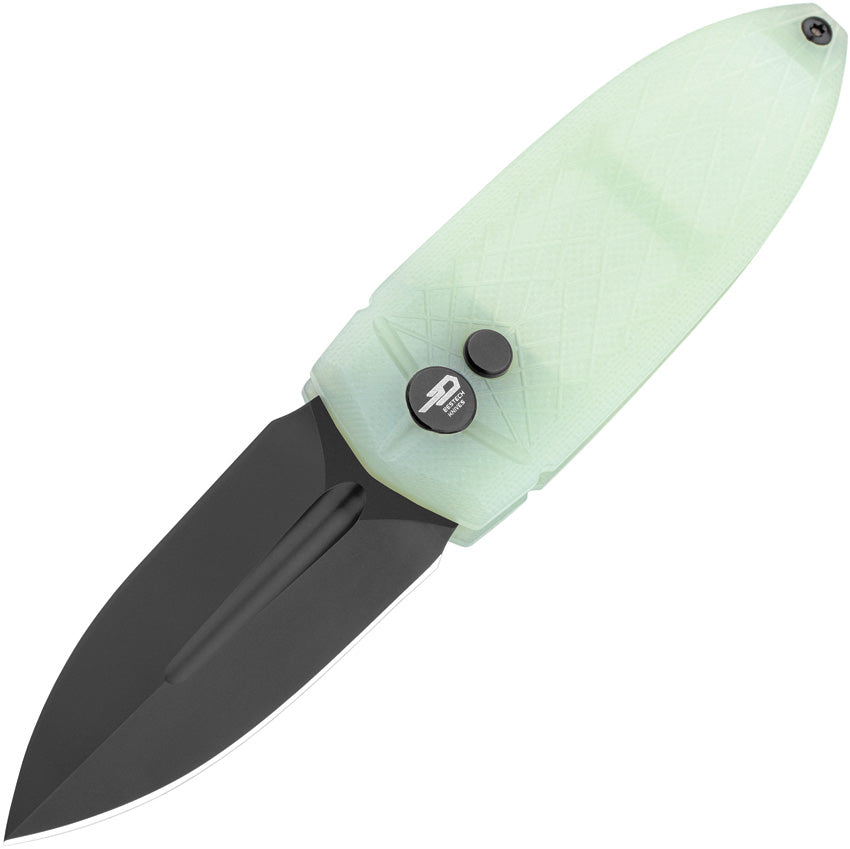 BTKG57A6 Bestech Knives Ququ Button Lock G10 Jade