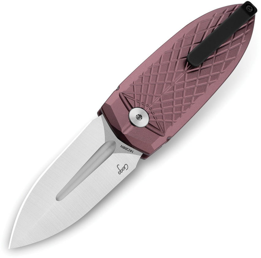 BTKG57B3 Bestech Knives Ququ Button Lock Al Brown