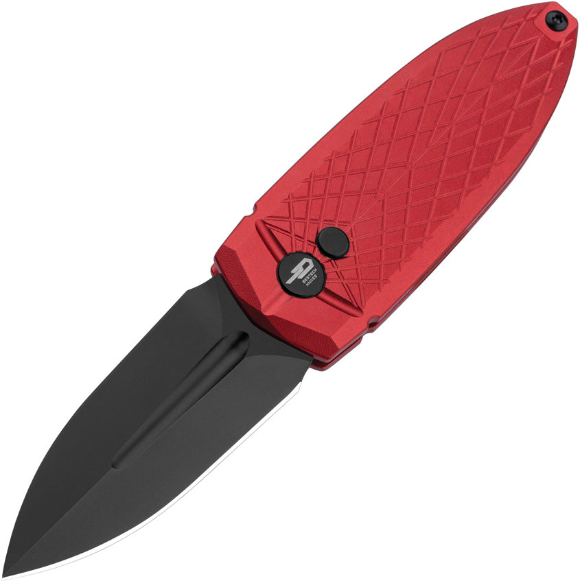 BTKG57B4 Bestech Knives Ququ Button Lock Al Red
