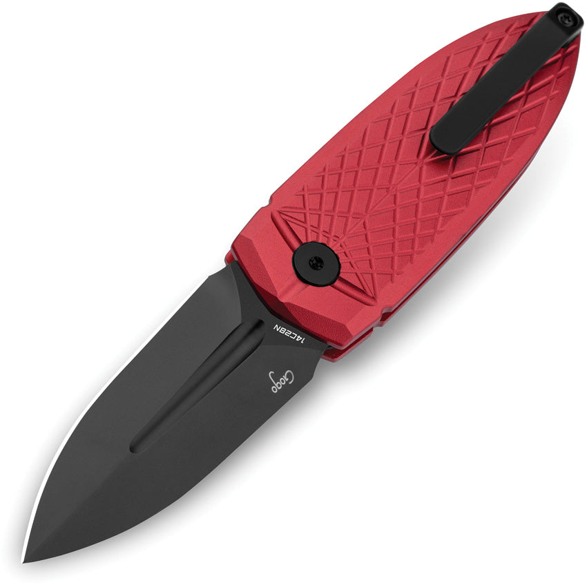 BTKG57B4 Bestech Knives Ququ Button Lock Al Red
