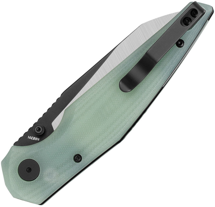 BTKG58D Bestech Knives Snakebird Button Lock Jade