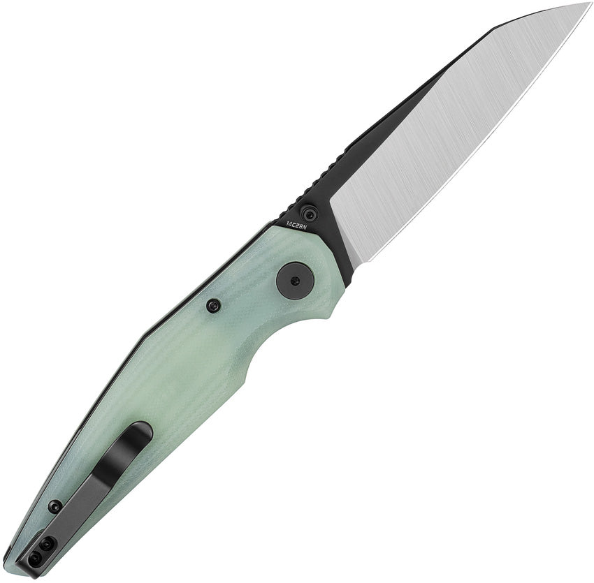 BTKG58D Bestech Knives Snakebird Button Lock Jade