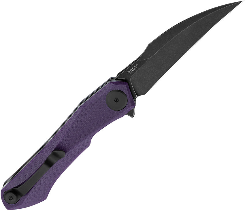BTKG59G Bestech Knives Ivy Linerlock Purple/Blk