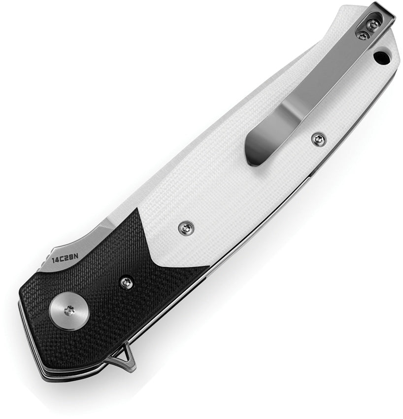 BTKG62B Bestech Knives Swordfish Button Lock White