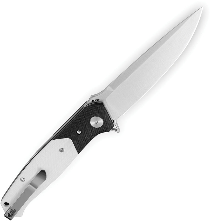 BTKG62B Bestech Knives Swordfish Button Lock White