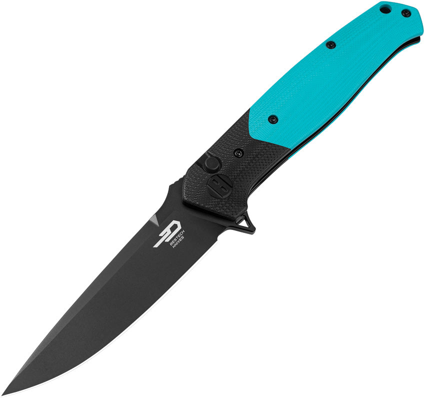 BTKG62E Bestech Knives Swordfish Button Lock Blue