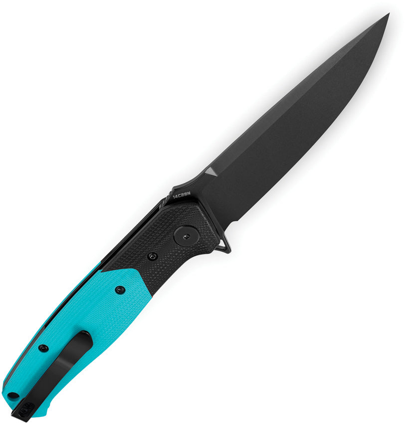 BTKG62E Bestech Knives Swordfish Button Lock Blue