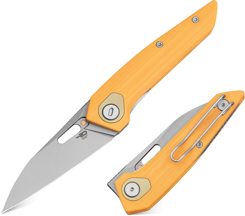 BTKG63A Bestech Knives VK-Void Linerlock M-Cut Yel