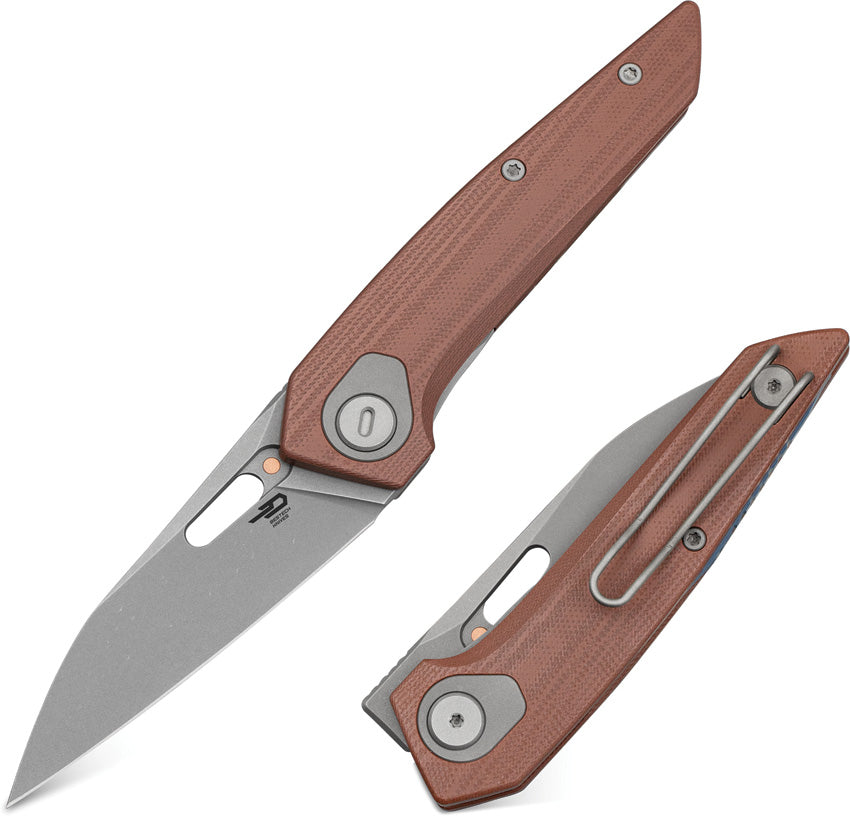 BTKG63D Bestech Knives VK-Void Linerlock M-Cut Brn