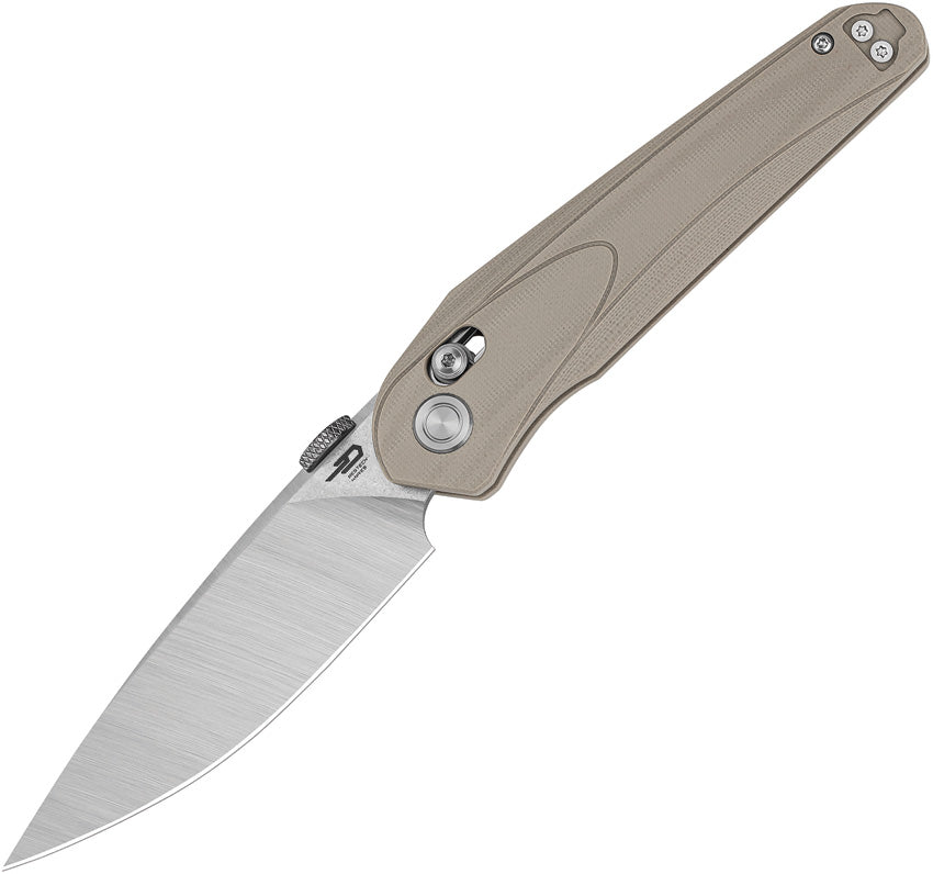 BTKG67B Bestech Knives Mothus Crossbar Lock Tan