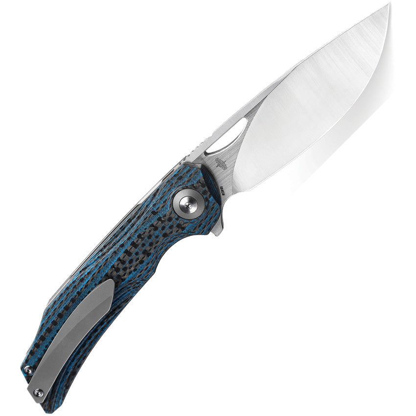 BTKL01B Bestech Knives Falko Linerlock CF Blue