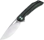 BTKL01C Bestech Knives Falko Linerlock CF Green