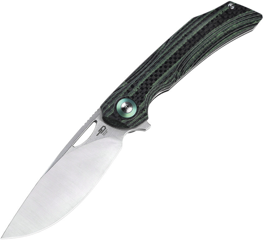 BTKL01C Bestech Knives Falko Linerlock CF Green