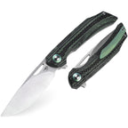 BTKL01C Bestech Knives Falko Linerlock CF Green