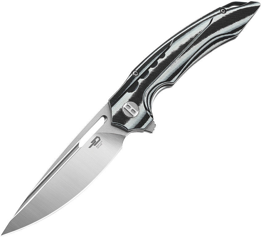 BTKL02C Bestech Knives Ornetta Linerlock Black/White