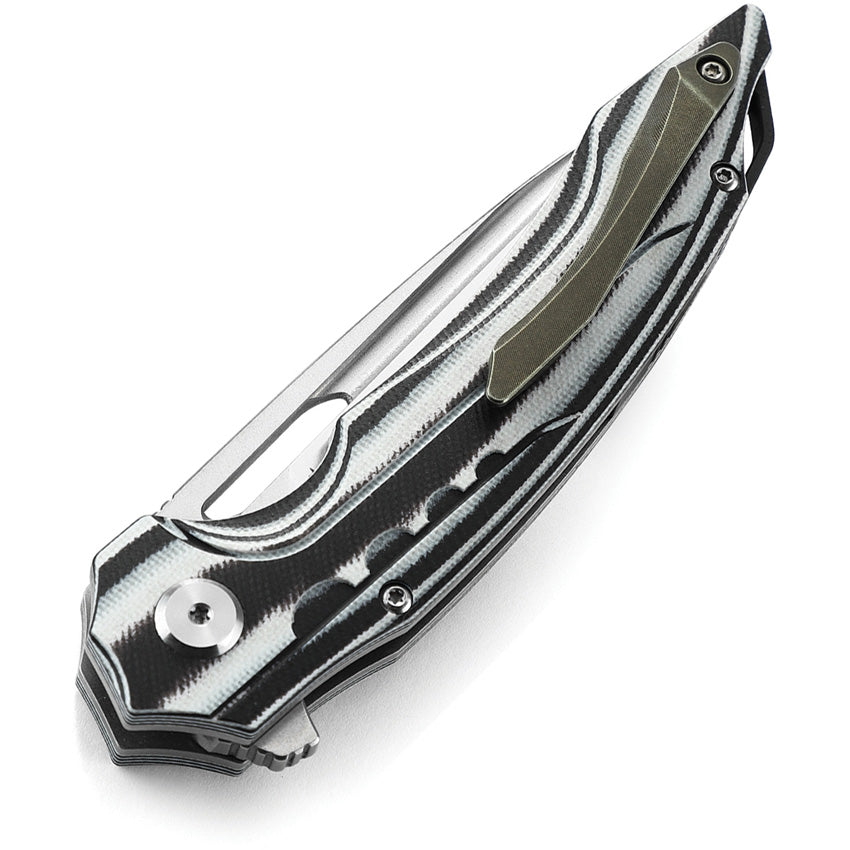 BTKL02C Bestech Knives Ornetta Linerlock Black/White