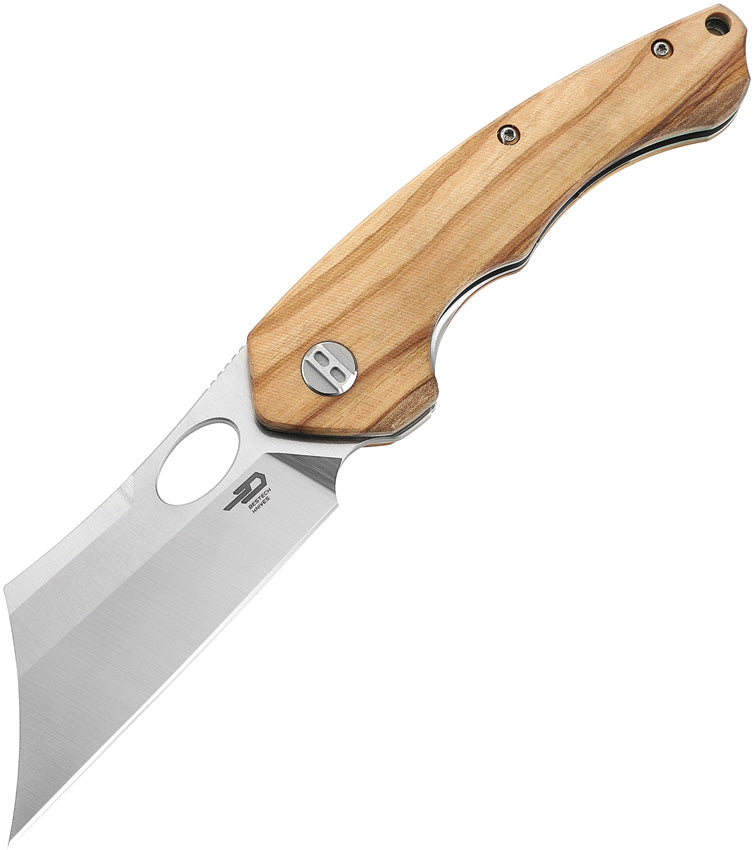 BTKL06B Bestech Knives Skirmish Linerlock Olivewood