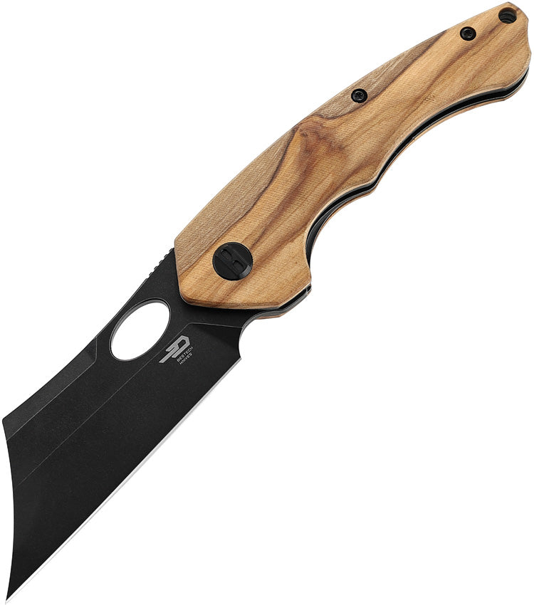 BTKL06C Bestech Knives Skirmish Linerlock Olivewood