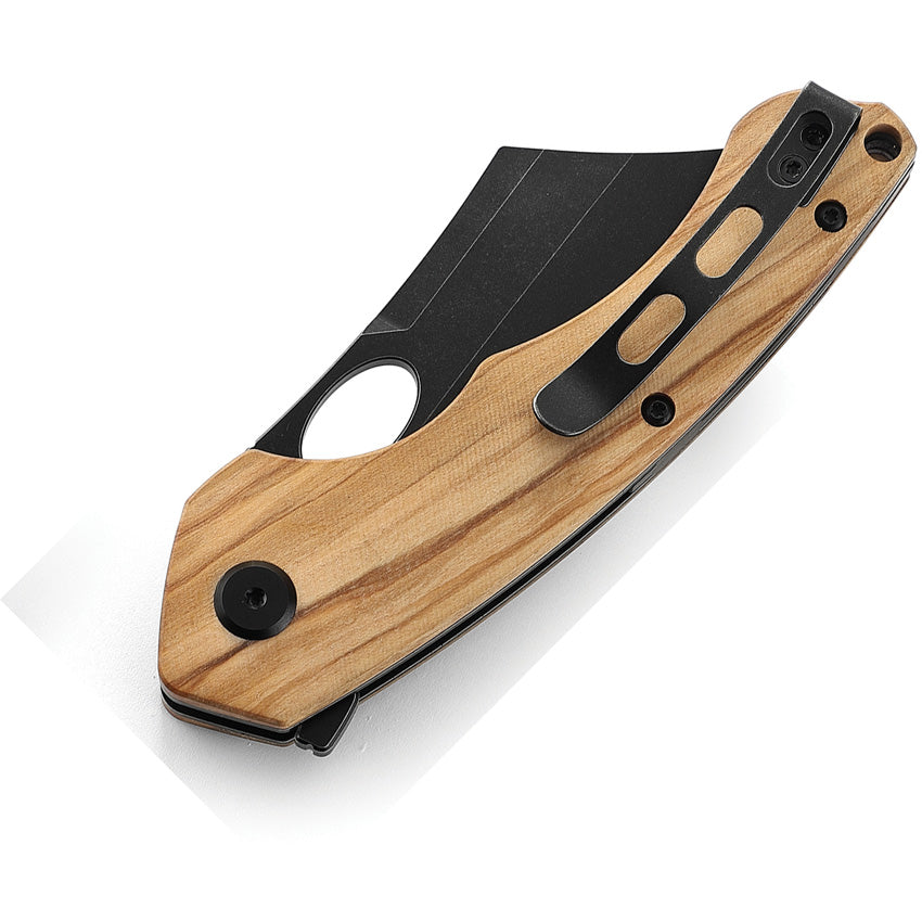 BTKL06C Bestech Knives Skirmish Linerlock Olivewood