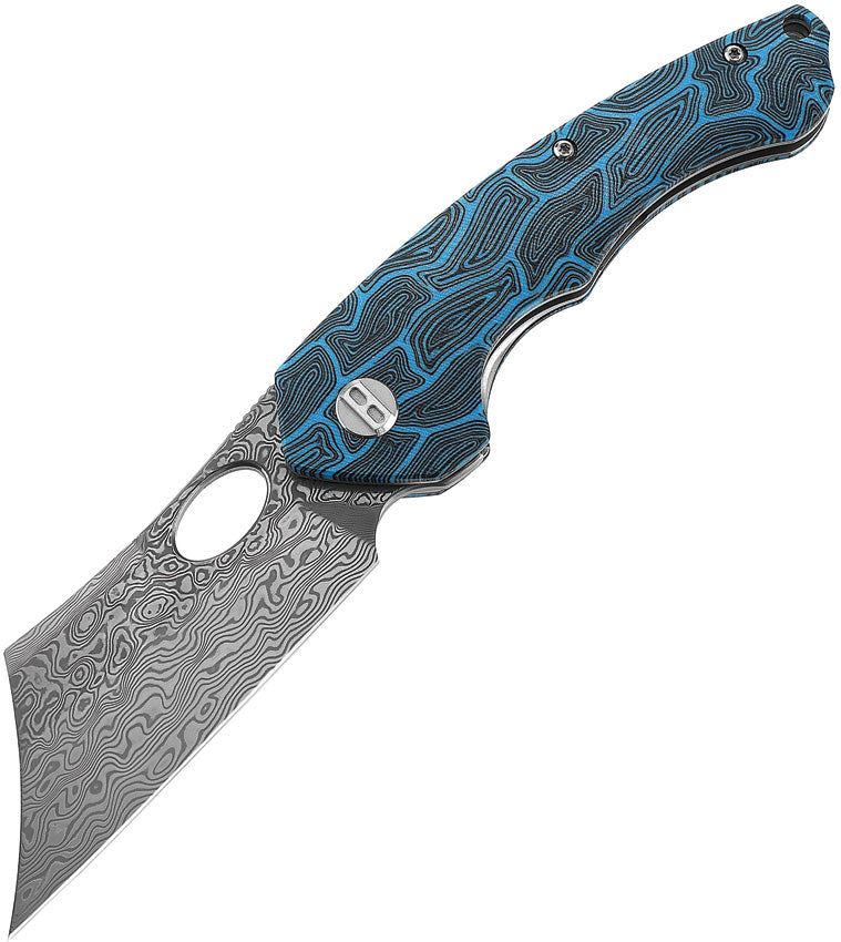 BTKL07B Bestech Knives Skirmish Linerlock Damascus