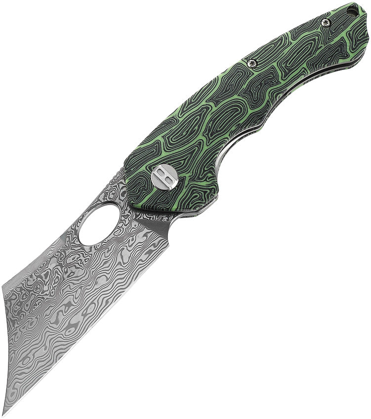 BTKL07C Bestech Knives Skirmish Linerlock Damascus