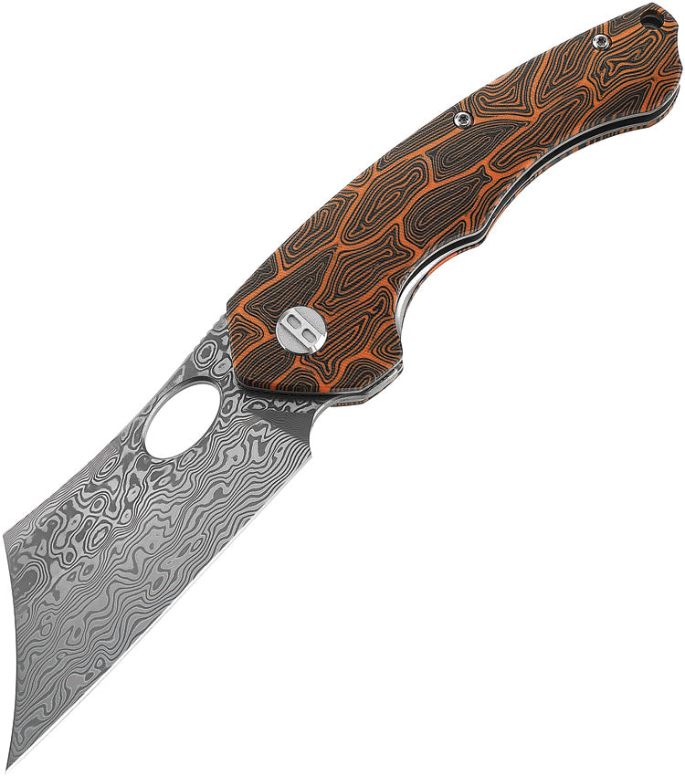 BTKL07D Bestech Knives Skirmish Linerlock Damascus