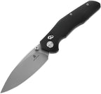 Bestech Knives Ronan B-Lock folding knife with satin blade and black textured handle.