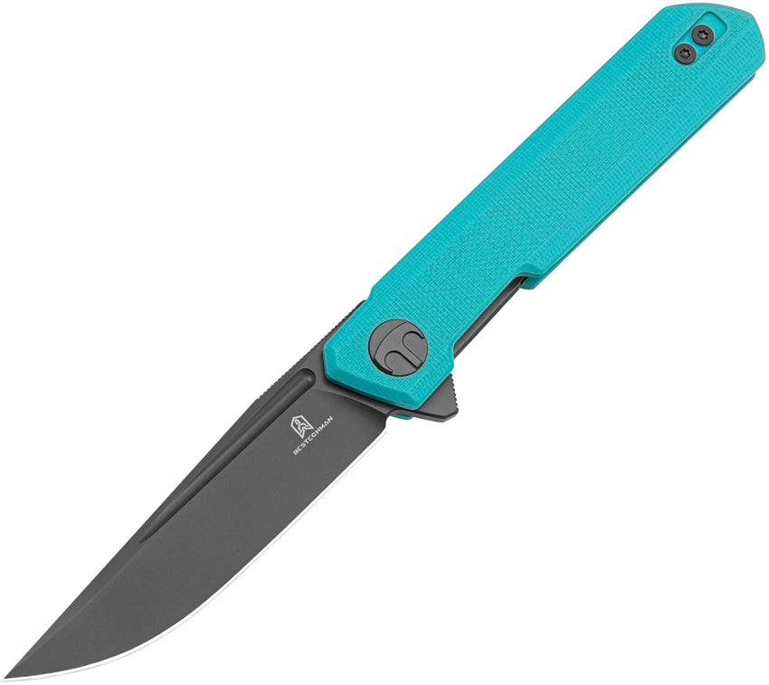BTKMK03E Bestech Knives Mini Dundee Linerlock Teal