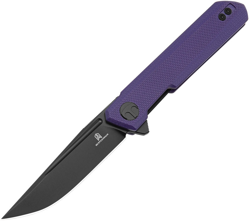 BTKMK03J Bestech Knives Mini Dundee Linerlock Purple