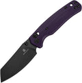 Bestech Knives Cicada's Wing B-Lock purple handle with black stonewashed blade.