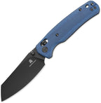 Bestech Cicada's Wing bar lock folding knife with black PVD reverse tanto blade and blue G10 handle (BTKMK06M4)