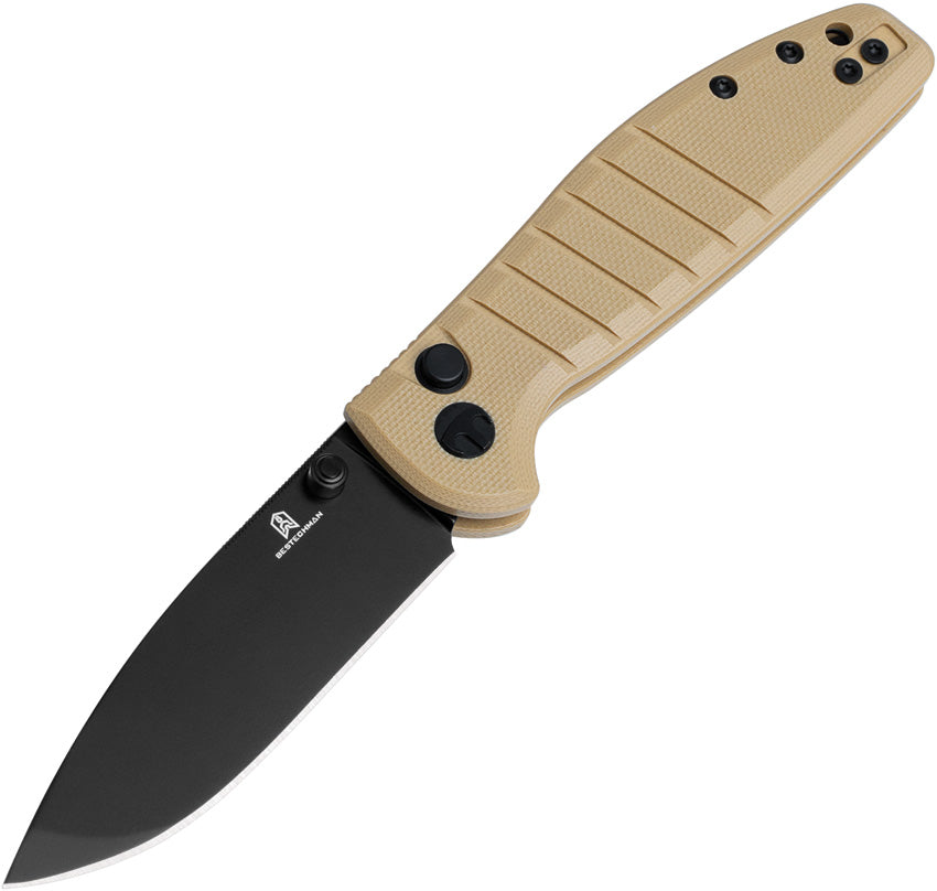 BTKMK10F Bestech Knives Bestechman Goodboy Jr. Tan