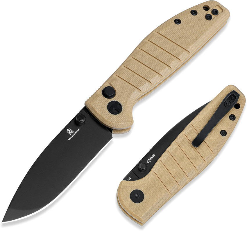 BTKMK10F Bestech Knives Bestechman Goodboy Jr. Tan