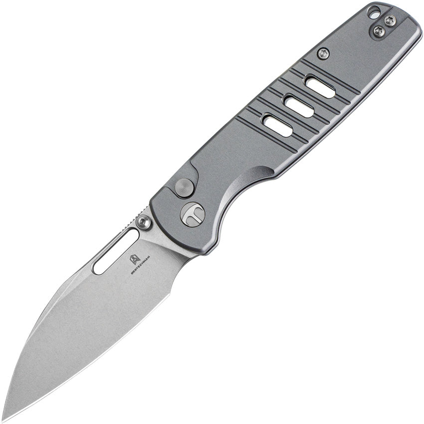BTKMK15B Bestech Knives Vector Button Lock Gray