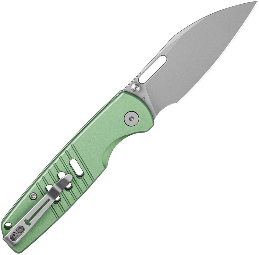 BTKMK15C Bestech Knives Vector Button Lock Green