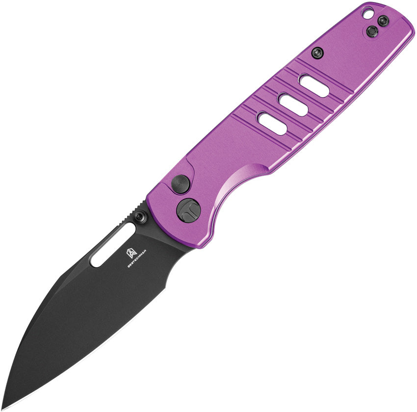 BTKMK15F Bestech Knives Vector Button Lock Purple