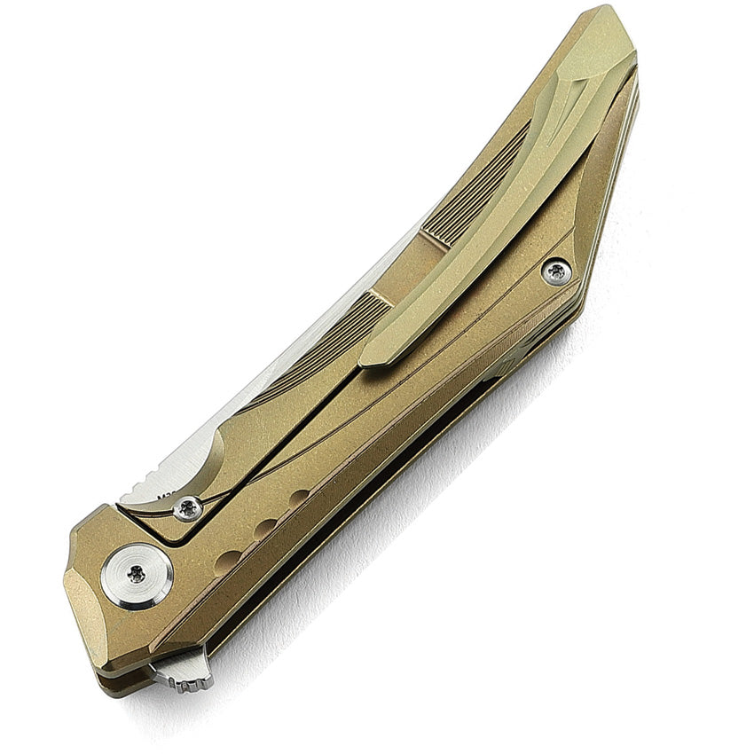 BTKT1911C Bestech Knives Kamoza Framelock Gold