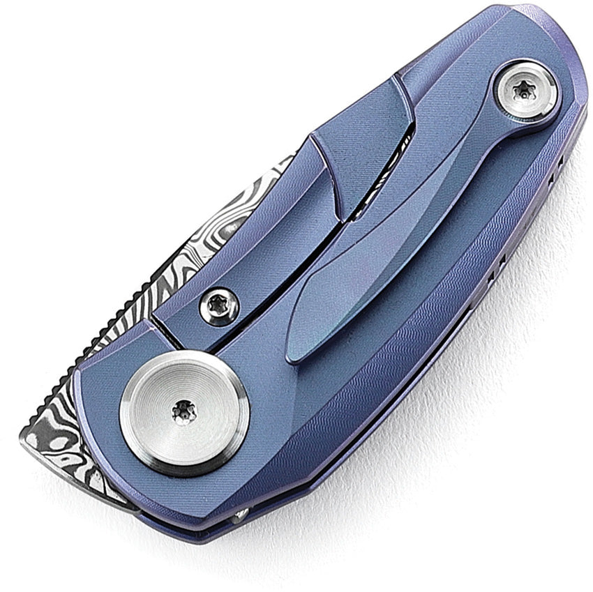 BTKT1913G Tulip Damasteel Framelock Blue
