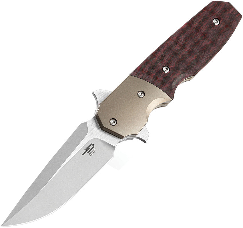 BTKT2007D Bestech Knives Freefall Linerlock Red CF