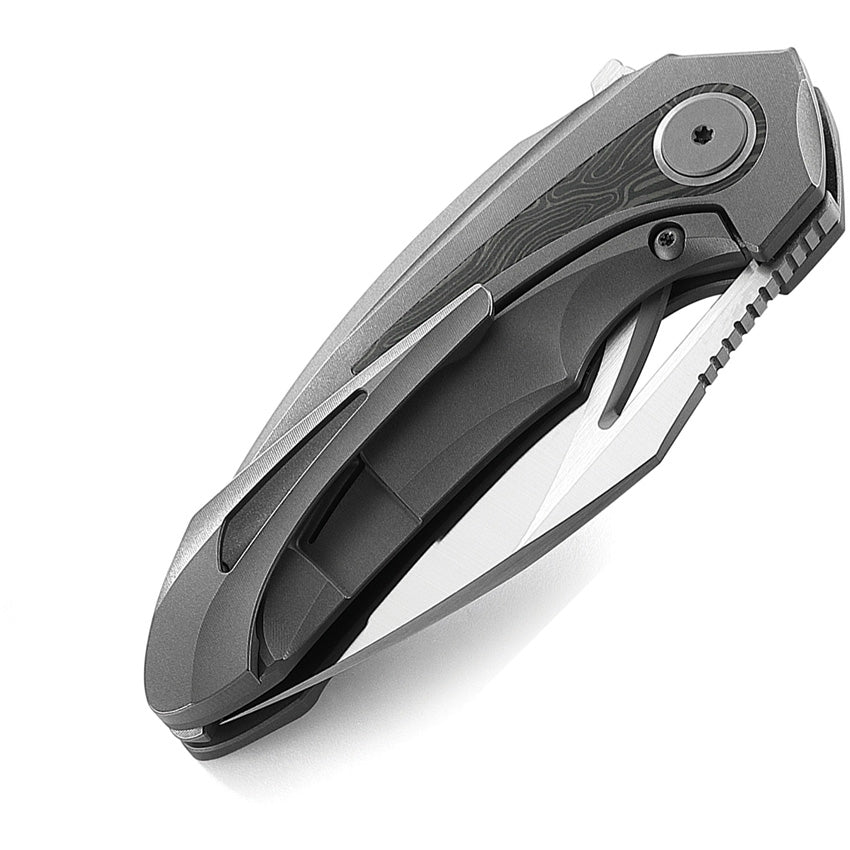 BTKT2107C Bestech Knives Nuke Framelock Dark Gray