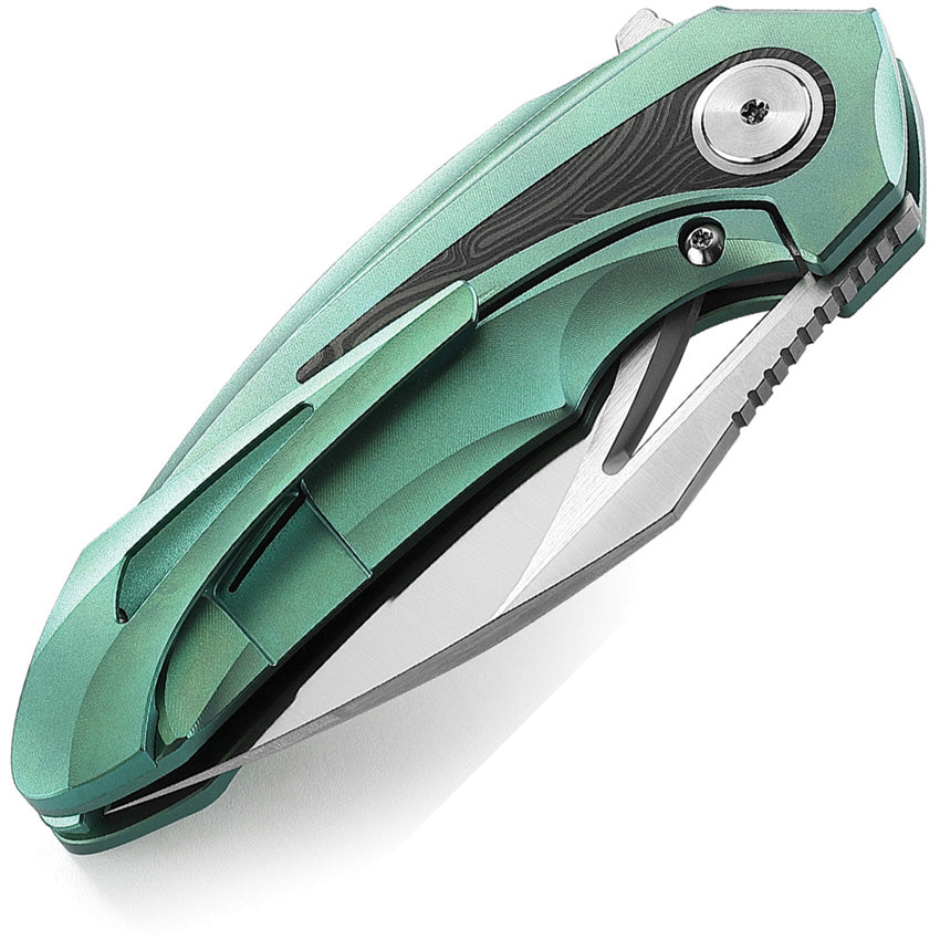 BTKT2107D Bestech Knives Nuke Framelock Green