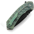 BTKT2203D Bestech Knives Buwaya Framelock Retro Green
