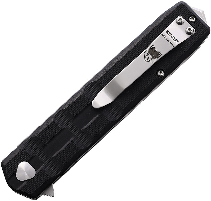 CBTKUZIOBLKDNS Cobratec Knives Kuzio Linerlock Black